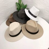 【CC】 Panama Hats for Men Beach Hat Wide Brim Jazz Cap Cowboy hat Gangster