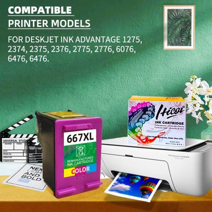 hicor-remanufactured-ink-cartridge-replacement-for-hp-667-667xl-3ym58an-for-ink-advantage-1275-2374-2375-2376-2775-2776