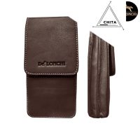 Delonchi P12 ซองหนัง 2 ช่อง เคสโทรศัพท์ กระเป๋าร้อยเข็มขัด กระเป๋าโทรศัพท์ กระเป๋าเข็มขัด ซองหนังร้อยเข็มขัด กระเป๋าหนังร้อยเข็มขัด