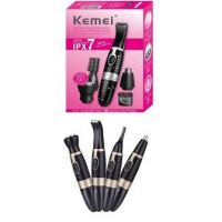 Che เครื่องกำจัดขนไฟฟ้า ﺴ♤อุปกรณ์เสริมความงาม KEMEI Kemei-PG500 4 In 1   เครื่องโกนหนวด eyebrow Trimmer skin shaver nose  IPX7 อุป โกนขน  เครื่องกำจัดขน