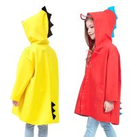 Cute Dinosaur Kids Raincoat Waterproof Children Rain Jacket Boys And Girls Rain Coat Outdoor Trench Poncho Student Rainwear