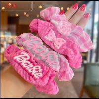 5210A สีทึบทึบ ตุ๊กตาบาร์บี้ scrunchie อีลาสติก แฟชั่นสำหรับผู้หญิง เชือกมัดผม ที่มัดผม อุปกรณ์เสริมผม ยางรัดผม สำหรับผู้หญิง