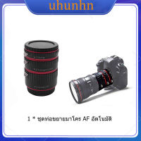 uhunhn Shoot Aluminum Af Auto Focus Macro Extension Tube Set For Canon Eos Ef Ef-S Lens Dslr Cameras 1100D 700D 650D 600D 550D 500D 450D 400D 350D 300D 100D 70D Close-Up