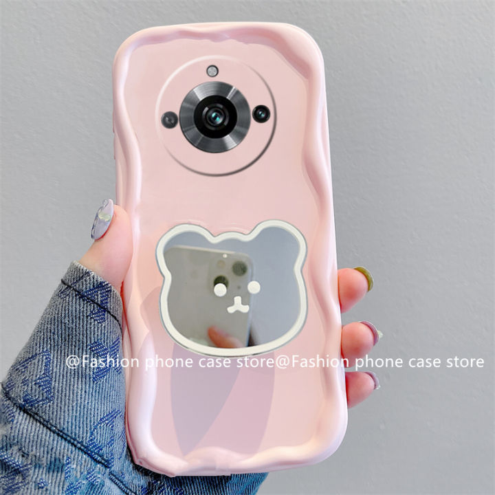 phone-case-เคส-realme11-4g-5g-nfc-realme11pro-realme10-pro-กระจกหมี-bracket-มาการองเคสซิลิโคนโทรศัพท์สี-realme-11-10-pro-plus-5g-4g-ฝาครอบหลังซิลิโคนนิ่มป้องกันเลนส์รวมทุกอย่าง2023