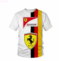 F1 Scuderia (สต็อกเพียงพอ) Ferrari2023 Signature 3D T-Shirt 38คุณภาพสูง size:S-5XL