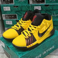 [Original] ΝΙΚΕ Kyri- 3 Yellow Fashion Comfortable Basketball Shoes All Match Sports Shoes