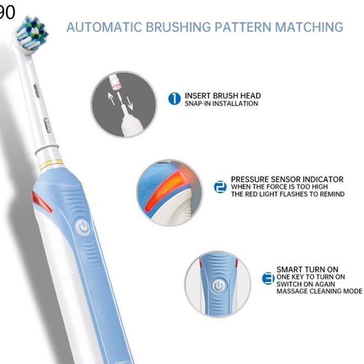 Tooth Care 【Ready Stock】Oral-B Pro4000 Electric Rechargeable Toothbrush ...