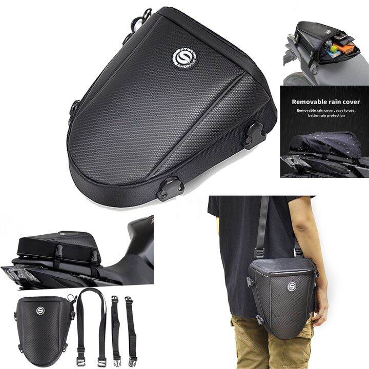 Motorcycle Tail Bag Multifunctional Rear Seat Bag For HONDA CB400