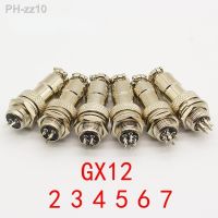 1pcs GX12 2 3 4 5 6 7 Pin Male Female 12mm Wire Panel Connector Aviation Plug L91 GX12 Circular Connector Socket Plug