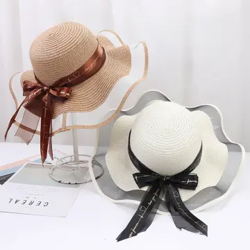 Women Summer Wide Big Brim Sun Hat Floppy Foldable Straw Beach Cap