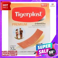 ไทเกอร์พล๊าส พลาสเตอร์ปิดแผล ชนิดผ้า x 10 แผ่นTigerplast Elastic Fabric Adhesive Dressing Premium x 10 sheets