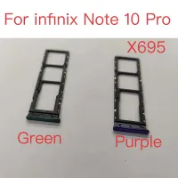 ซิมอะแดปเตอร์การ์ดใหม่1ชิ้นสำหรับ Infinix Note 10 Pro ซิมกระเป๋าเก็บบัตร X695ถาดใส่ซิมอะไหล่ทดแทน