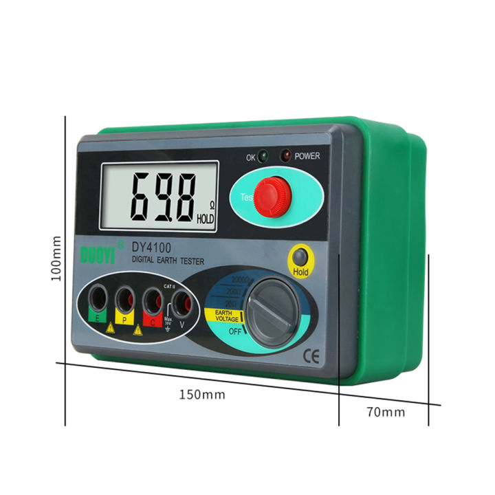 dy4100-เครื่องวัดฉนวนดิจิตอล-megger-meter-earth-resistance-ohm-tester