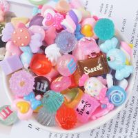 10pcs/bag Resin Colorful Candy Additivers Slider Playdough Slime Supplies Polymer Clay Molds DIY Crafts Materials Food Paly Toys