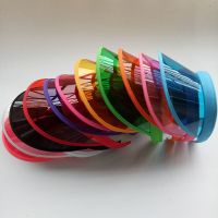 【CC】 Anti-Uv Top Hat for Men Transparent Plastic Cap Outdoor Sport Color Sunshade