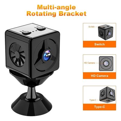 Wireless Camera Plastic Wireless Camera Magnetic WiFi Mini Nanny Cam Wireless Camera 720P with Motion Detection for Home Office Security