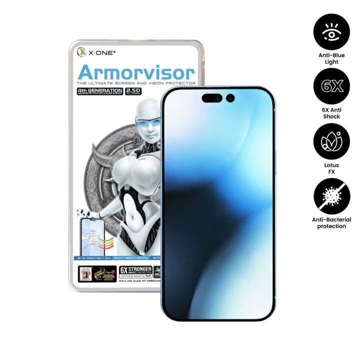 apple-iphone-14-pro-max-6-7-x-one-armorvisor-7h-4th-คุ้มครองเต็มรูปแบบป้องกันแสงสีฟ้าป้องกันหน้าจอ