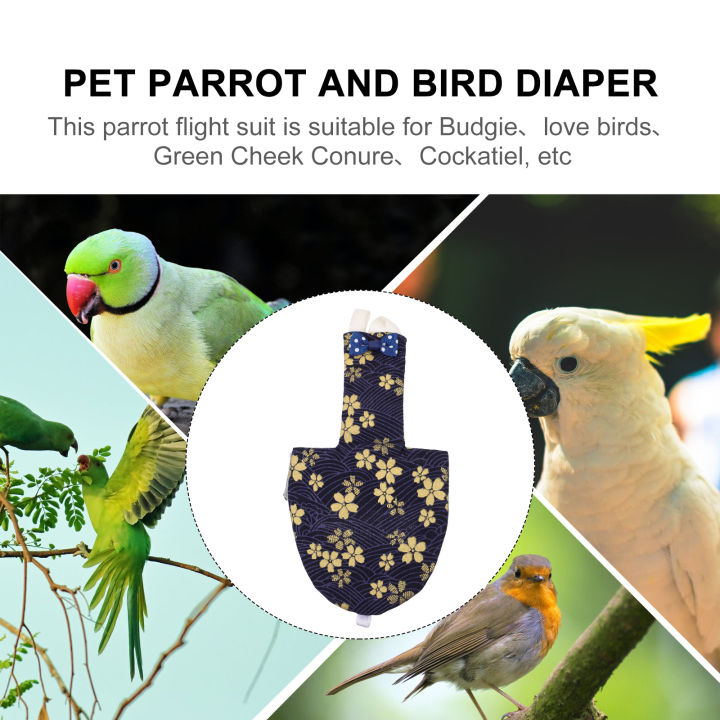 sundom-creative-bird-pilot-เสื้อผ้า-bird-flight-ชุดเครื่องแต่งกายนกแก้ว-parrot-ผ้าอ้อม