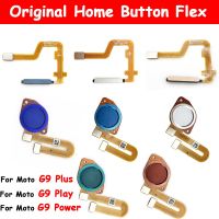 เซ็นเซอร์ลายนิ้วมือดั้งเดิมเครื่องอ่านปุ่มโฮม Touch ID Key Flex Cable สําหรับ Moto G9 Play G9 Plus G9 Power Home Button Flex