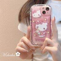 แฟชั่น Ins เคสเบาะอากาศสำหรับ OPPO A78 A15 A17 A57 A16 A5s A31 A3s A5 A9 A93 A15s A16K A53 A33 A95 A94 F11 A32 Reno 5 8T การ์ตูนน่ารักสีชมพู Hello Kitty สวยงามฝาครอบป้องกันซิลิโคนเคสโทรศัพท์?คลังสินค้าพร้อม?