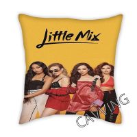 xzx180305   Little Mix 3D พิมพ์โพลีเอสเตอร์ตกแต่งโยนปลอกหมอนสแควร์ซิปกรณีแฟนของขวัญการตกแต่งบ้าน