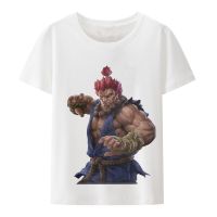 Street-Fighter Akuma Mortal Kombat T Shirts Akuma Classic Short Sleeve O-Neck Clothing