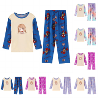 Korean Sleepwear Kids Polyester PJ Cartoon Unisex Kids Pajamas Pajama Unisex Pyjamas Sleepwear Night Gown