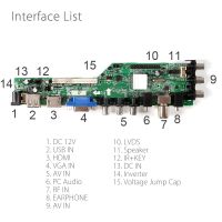 【New-store】 Aflatoon Electronics 3663คอนโทรลเลอร์ไดรเวอร์บอร์ดตัวควบคุมทีวีบอร์ดไดรเวอร์ DVB-C ดิจิทัล DVB-T2 DVB-T V53การเล่น USB