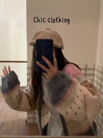 Chic Clothing เสื้อกันหนาว ผญ เสื้อแขนยาว เสื้อกันหนาว สบาย ล้ำสมัย ทันสมัย วินเทจ WXF2300119 41Z231008