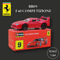 Bburago 164รถเฟอร์รารี BB09 F40 COMITION Scale Lefarrari F50 488 GTB แมงมุมยานพาหนะดายแคสของเล่น