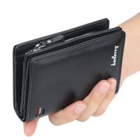 （Layor wallet） กระเป๋าใส่เหรียญกระเป๋าสตางค์มีซิปสั้นหนัง PU ของผู้ชาย,กระเป๋าใส่เหรียญแนววินเทจความจุเยอะกระเป๋าสตางค์ใส่นามบัตร