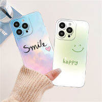 ยิ้มมีความสุขเคสนิ่มใสลายรักสำหรับ IPhone 14 13 12 11 Pro ProMax XS XSmax Mini 7 8 + Plus SE 2020 DCT465กรอบซิลิโคนนิ่ม