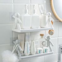 Wall hanging Storage Rack Bathroom Shampoo Cosmetic Soap Organizer Stand Holder Kitchen Spices Jars No Drilling Shower Shelf New