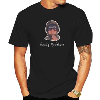 Quackity My Beloved Mens T Shirts Funny Tee Shirt Short Sleeve Crewneck T-Shirts Pure Cotton Graphic Printed Clothes