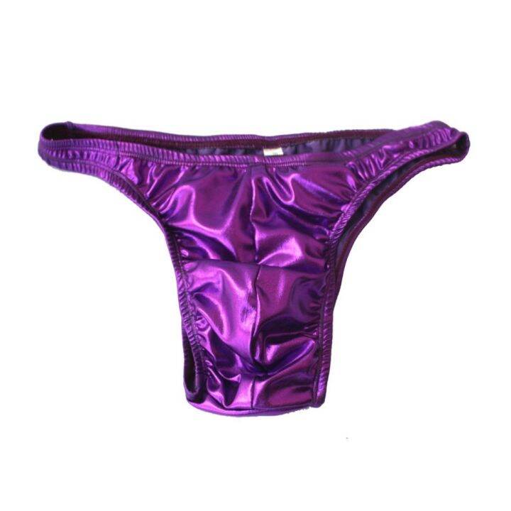 Sexy Men Glossy Bikini Boxer Briefs Wetlook Underwear Gstring Clubwear