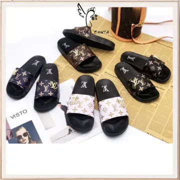 Louis Vuitton Navy Blue Suede Embroidered Smoking Slippers Size 38 Louis  Vuitton
