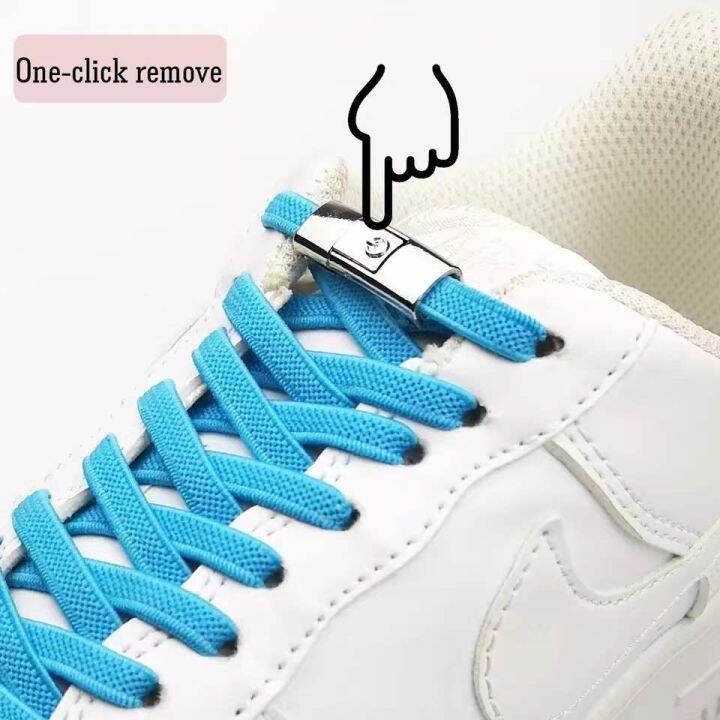 1Pair Elastic lazy Laces Locking Creative No Tie Shoe laces Kids Adult ...