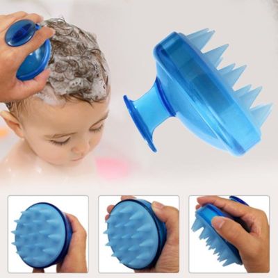【CC】 Silicone Hair Shampoo Scalp Comb Spa Massage Washing Shower Dropship