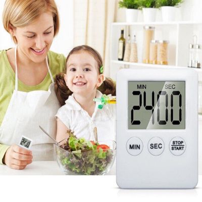 Digital Kitchen Timer Big Digits Loud Alarm Magnetic Countdown Clock With Large Lcd Display For Cooking Baking Sports Games