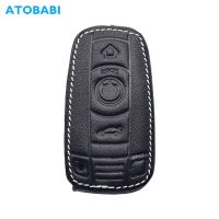 Leather Car Key Case Keychain Holder For BMW 1 3 5 Z Series E81 E87 E88 E90 E91 E92 E93 E60 E61 E70 E89 Smart Remote Fobs Cover Key Chains