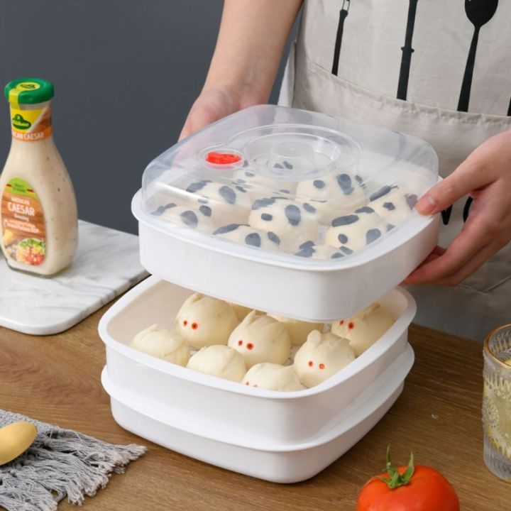 plastic-steamer-microwave-oven-round-steamer-with-lid-heating-bowl-food-steamer-lunch-box-steamer-plate-container