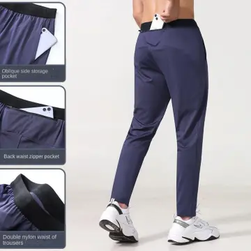 TNRHRTck Men's Pants, Men Casual Trousers Joggers Cotton Pants Gym Workout  Track Breathable Muscle Fitness Running Slim Fit Tapered Sweatpant (Color :  NAVY, Size : S) : Buy Online at Best Price