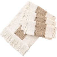 T5Farmhouse Boho Table Runner, Stitching Edge Handmade Crochet Style, Suitable for Dining Table Decoration