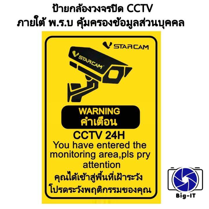 ป้าย Cctv กล้องวงจรปิด 24 ชม. ป้ายกล้องวงจรปิด ป้ายกล้องรักษาความ 