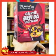 Cafe wake up đen đá Hộp 15 gói x 16gr  Date 2025