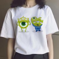 เสื้อยืดลําลองสําหรับผู้ชายผู้หญิงแขนสั้นพิมพ์ลาย Toy Story สไตล์วินเทจ