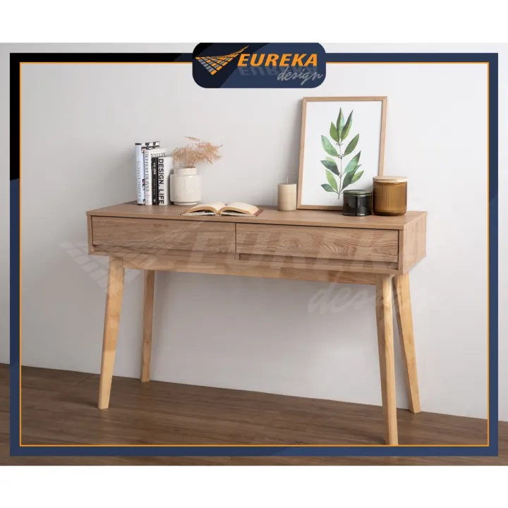 EUREKA DIY 4ft Console Table Drawer Hall Modern Wood / Almari Laci