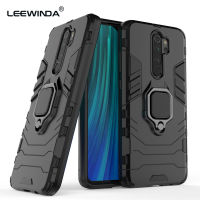 LEEWINDAสำหรับXiaomi Redmi Note 8 Proเคสโทรศัพท์,ซิลิโคนTPUและฮาร์ดพีซีหรูหราเกราะกันกระแทกแหวนที่วางแบบโลหะปก