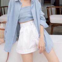 clossy mini short กก ขาสั้น basicselected กก ขาสั้นคู่ poppin