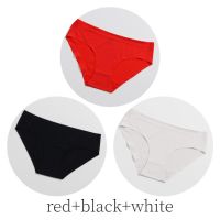 3Pcs/Set Hot Sale Women Sport Panties Underwear Seamless Solid Briefs Mid Rise Female Breathable Comfort Lady Lingerie